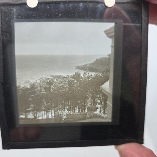 Glass magic lantern slide - glass,