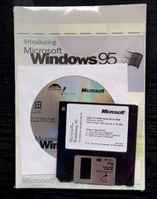 Microsoft Windows 95 New and Sealed. Includes CD, Key and Floppy Boot Disk