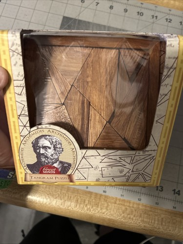 Archimedes tangram wood cut - wood,