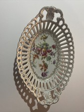 Dresden Bowl Fruit Design Gold