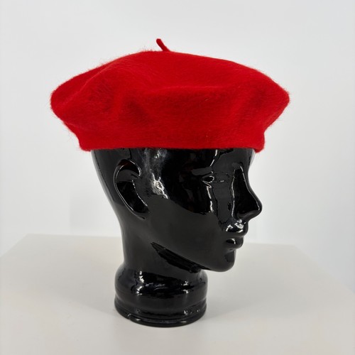 Basque beret red wool french - beret,