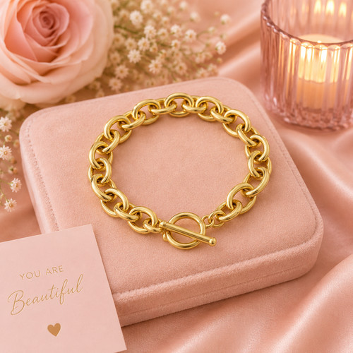 Gold chunky link - chunky, –