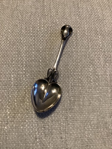 Antique solid silver spoon - antique,