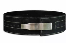 Leather Weight Lifting Lever Buckle Gym 10MM Power Training Belt Inzer Style