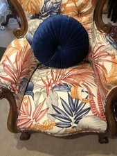 Fabulous Victorian Armchair with New Funky Upholstery 