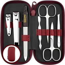 Solingen Manicure Set for Women & Men Handy and Soft Case 7 Piece Grooming Kit