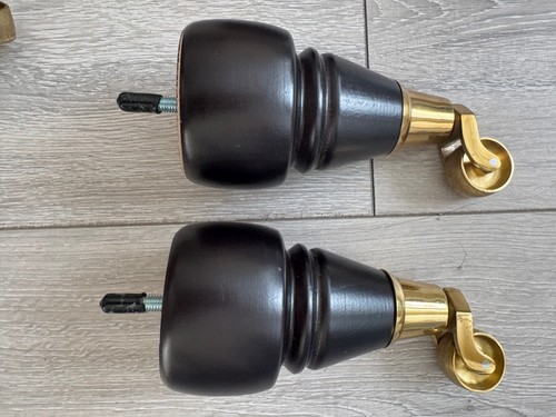 Solid wooden feet black - feet,