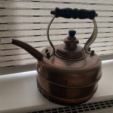 Vintage Simplex Patent Solid Copper Tea Kettle – Made in England