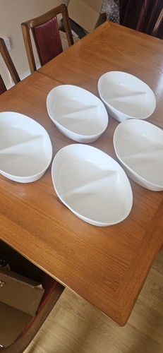 White ceramic large serving - large,