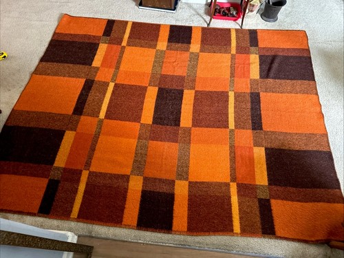 Vintage wool blanket - wool, faalberg