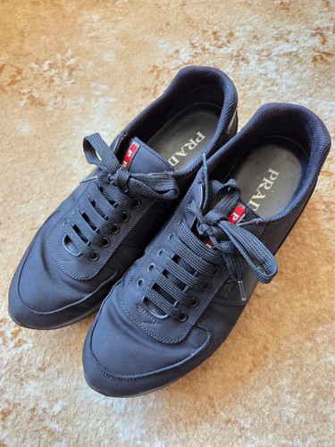 Prada men black nylon - prada, men's
