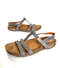 Ladies the ART Company Grey Leather Sandals Size UK 6.5  eur40 Great Cond