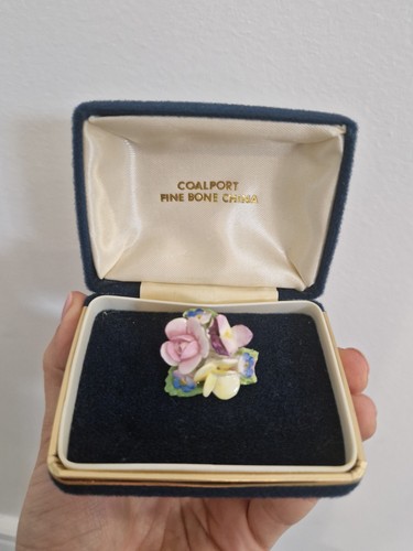 Coalport signed china flower - china,