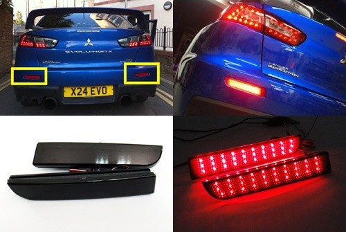 Black led bumper - bumper, reflector