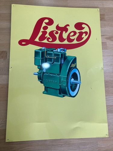 Lister stationary engine - engine, metal