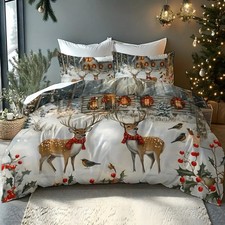 Christmas Reindeer Log Cabin