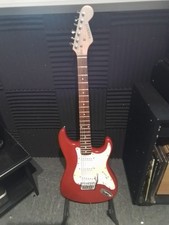 Red Parrot Strat Copy, Early China 1980s