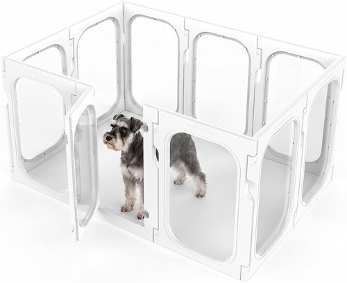Clear dog playpen - dog,