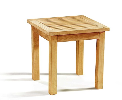 Teak square occasional - square, side