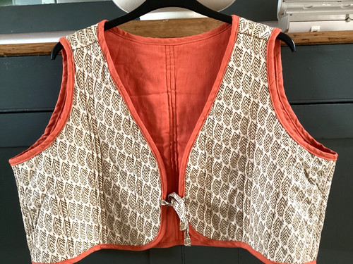 Handmade quilted block print