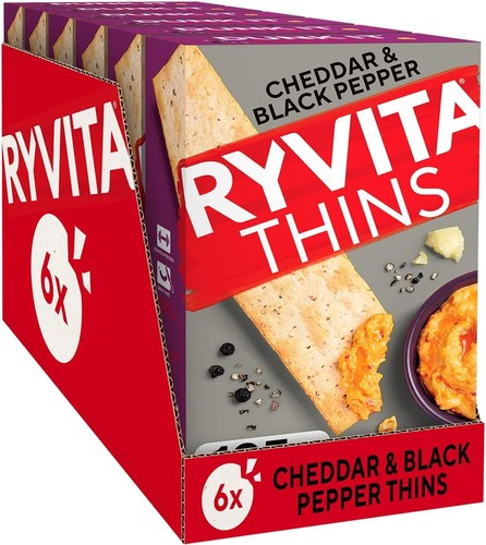 Ryvita cheddar cracked black - ryvita,