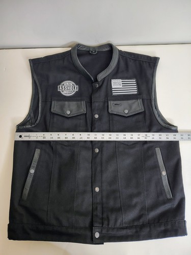 Black canvas motorcycle biker - black,