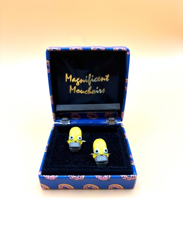 Homer simpson cufflinks - simpson,