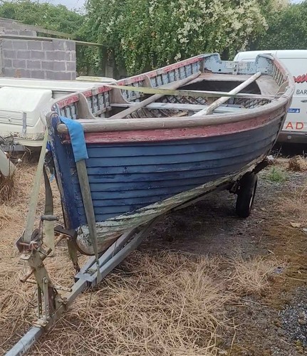 16ft clinker built wooden - clinker,