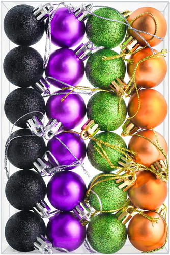 24x halloween tree baubles - 24x,