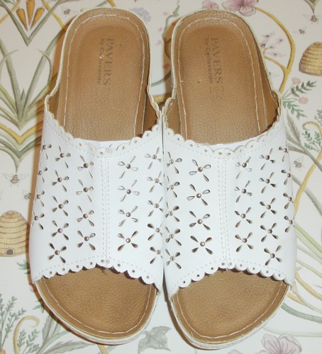 Pavers sandals leather white - sandals,