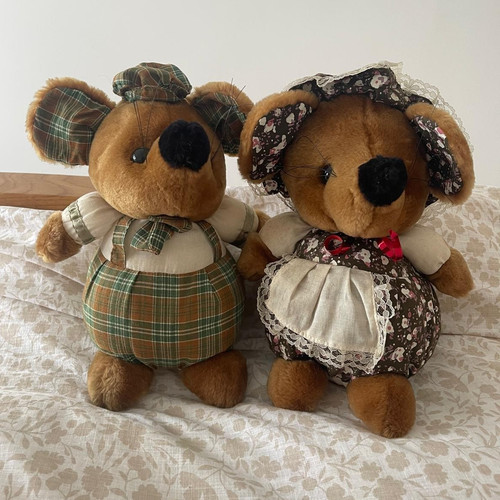 Vintage country style teddy - country-style,