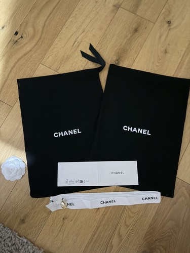 Chanel black dust bag shoes - bag,