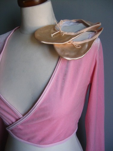 Bloch pink satin split sole - split,