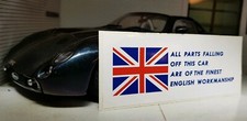 TVR Tuscan Chimaera British Parts Workmanship Comedy Humour Sticker Decal