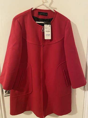 Zara woman red round - woman, coat