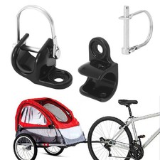 2PCS Black Bicycle Trailer