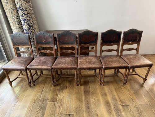 Set brown wooden dining - set,