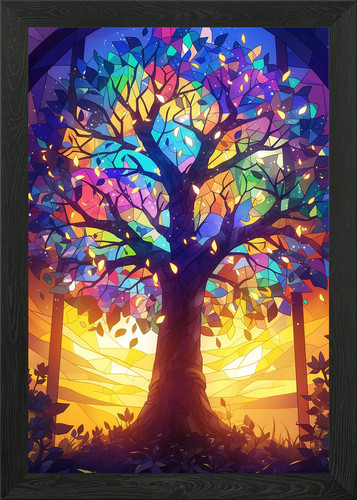 Stained glass magical - glass,