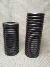 Pair pier dark hard wood - of,