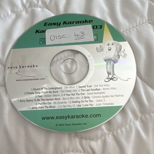Easy karaoke cdg disc 2003 - easy,