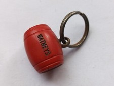 Vintage old Keyring plastic decorative Food 70s WATNEYS RED BARREL pale Lager 