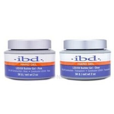 IBD Hard Gel LED/UV Builder Gel Duo - CLEAR + PINK - 56g/2oz