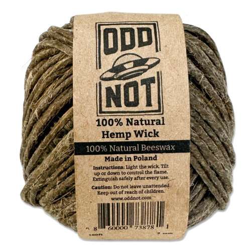 Thick hemp wick 100ft 100 - thick,