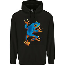A Cool Frog Climbing Up Mens