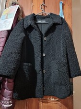 Zara Black Teddy Coat 