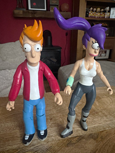 Futurama fry leela plastic - futurama,