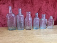 VINTAGE GLASS BOTTLES GREEN