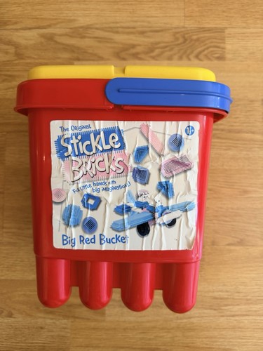 Stickle bricks big red - stickle, bucket