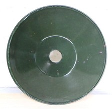 Vintage Green Enamel Industrial Coolie Lampshade Factory 50's Diameter 24 Cm