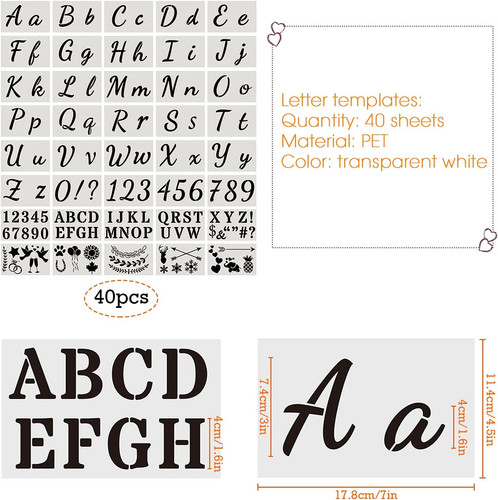Alphabet letter stencils - letter,